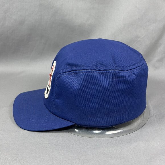 Vtg Farm Bureau Co Op Ear Flaps Fitted 7 3/8 Hat Cap Blue Agriculture Rancher - Picture 6 of 16